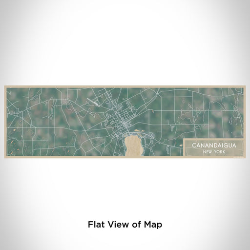 Flat View of Map Custom Canandaigua New York Map Enamel Mug in Afternoon
