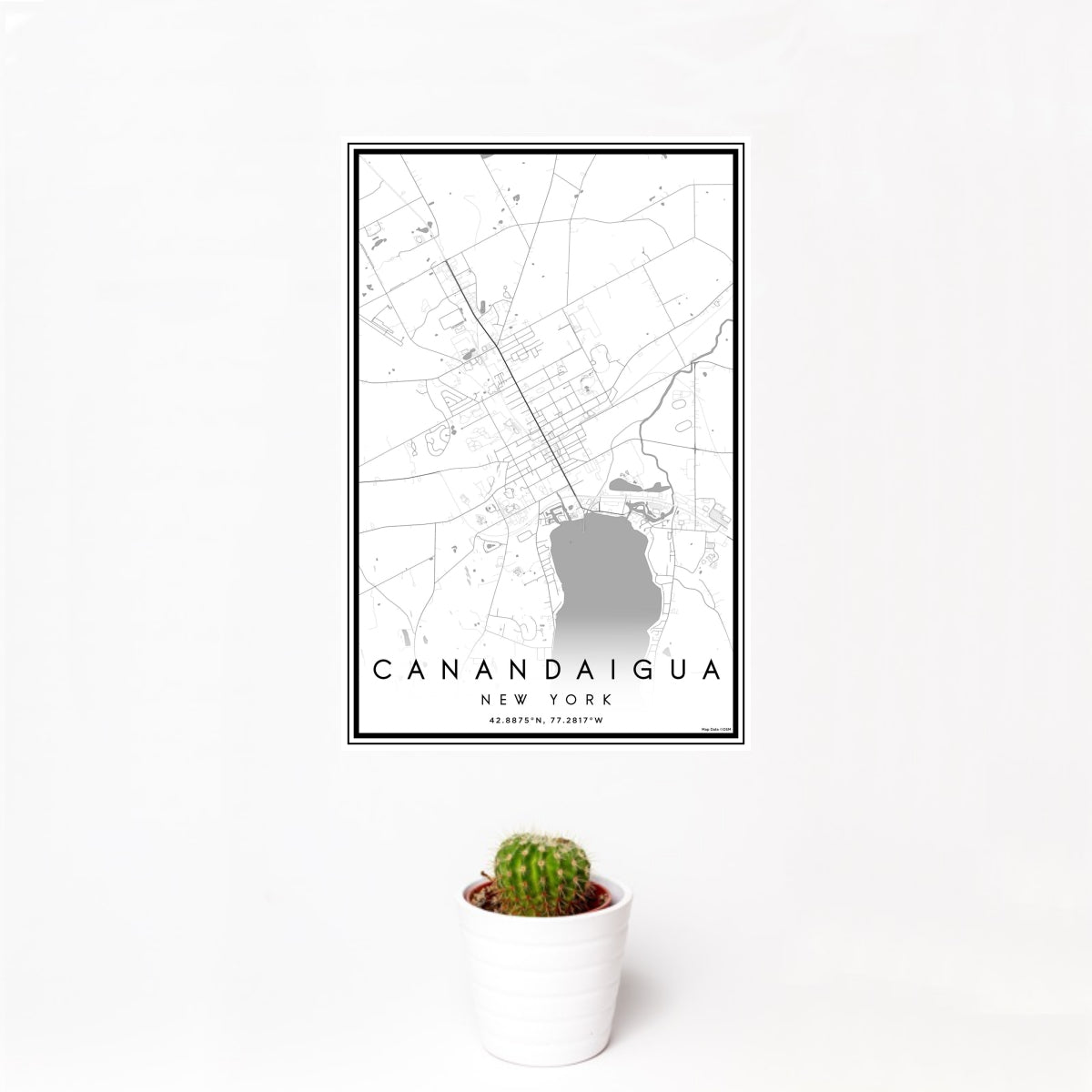 Canandaigua New York Map Print in Classic — JACE Maps