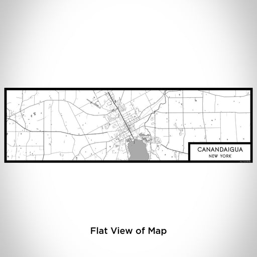 Flat View of Map Custom Canandaigua New York Map Enamel Mug in Classic