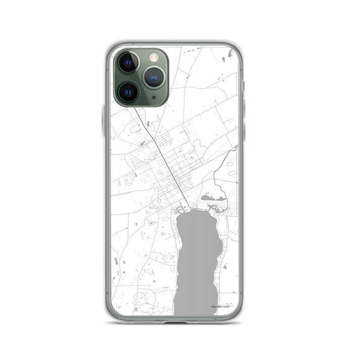 Custom Canandaigua New York Map Phone Case in Classic