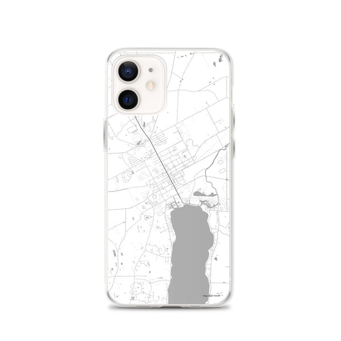 Custom Canandaigua New York Map iPhone 12 Phone Case in Classic