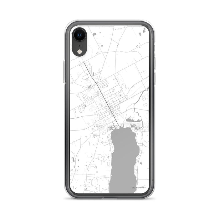 Custom Canandaigua New York Map Phone Case in Classic