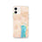 Custom Canandaigua New York Map iPhone 12 Phone Case in Watercolor