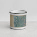 Front View Custom Cannon Beach Oregon Map Enamel Mug in Afternoon