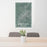 24x36 Canonsburg Pennsylvania Map Print Portrait Orientation in Afternoon Style Behind 2 Chairs Table and Potted Plant