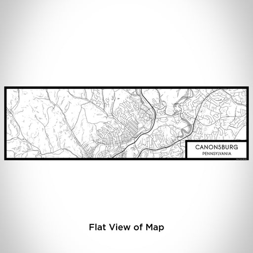 Flat View of Map Custom Canonsburg Pennsylvania Map Enamel Mug in Classic