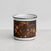 Front View Custom Canonsburg Pennsylvania Map Enamel Mug in Ember