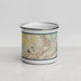 Front View Custom Canonsburg Pennsylvania Map Enamel Mug in Woodblock