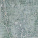 Canton Ohio Map Print in Afternoon Style Zoomed In Close Up Showing Details