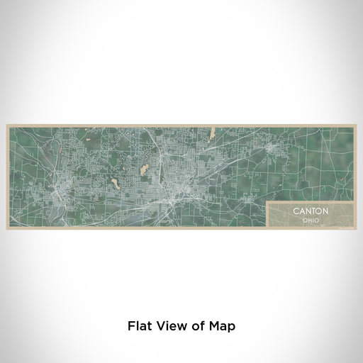 Flat View of Map Custom Canton Ohio Map Enamel Mug in Afternoon