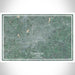 Canton Ohio Map Print Landscape Orientation in Afternoon Style With Shaded Background