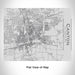 Rendered View of Canton Ohio Map Engraving on 20oz Stainless Steel Insulated Bottle with Bamboo Top