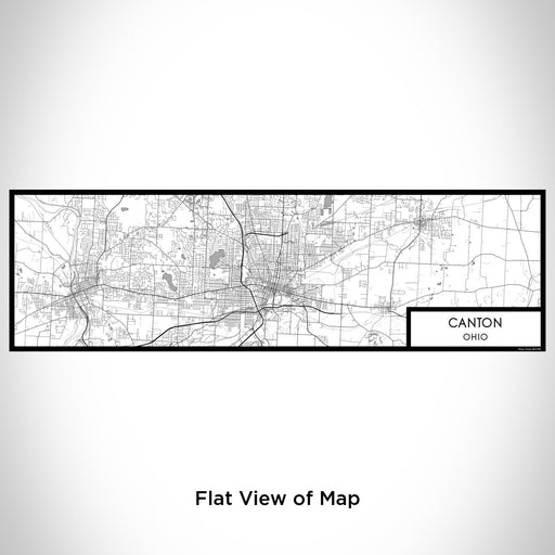 Flat View of Map Custom Canton Ohio Map Enamel Mug in Classic