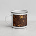 Left View Custom Canton Ohio Map Enamel Mug in Ember