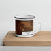 Right View Custom Canyon Texas Map Enamel Mug in Ember