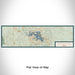 Flat View of Map Custom Canyon Lake Texas Map Enamel Mug in Woodblock