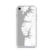 Custom Cape Charles Virginia Map Phone Case in Classic