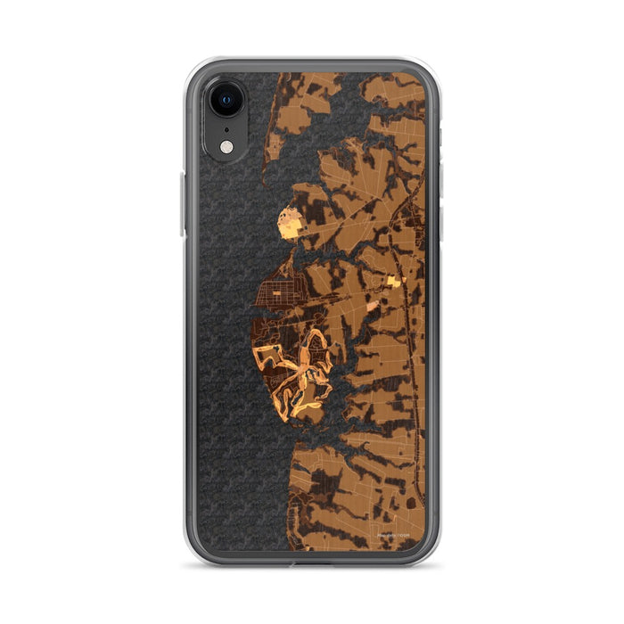 Custom Cape Charles Virginia Map Phone Case in Ember