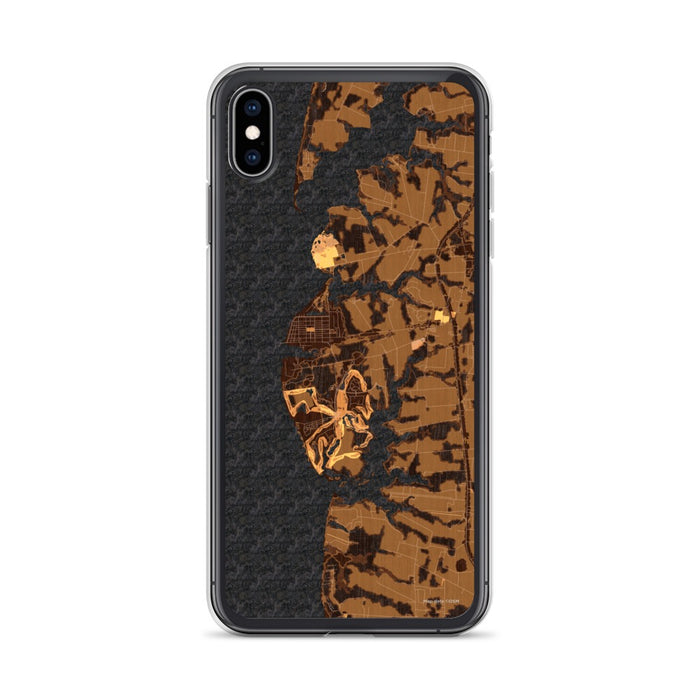 Custom Cape Charles Virginia Map Phone Case in Ember