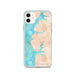 Custom Cape Charles Virginia Map Phone Case in Watercolor