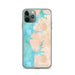 Custom Cape Charles Virginia Map Phone Case in Watercolor