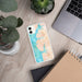 Custom Cape Charles Virginia Map Phone Case in Watercolor