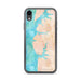 Custom Cape Charles Virginia Map Phone Case in Watercolor