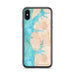 Custom Cape Charles Virginia Map Phone Case in Watercolor