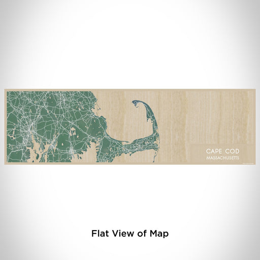 Flat View of Map Custom Cape Cod Massachusetts Map Enamel Mug in Afternoon