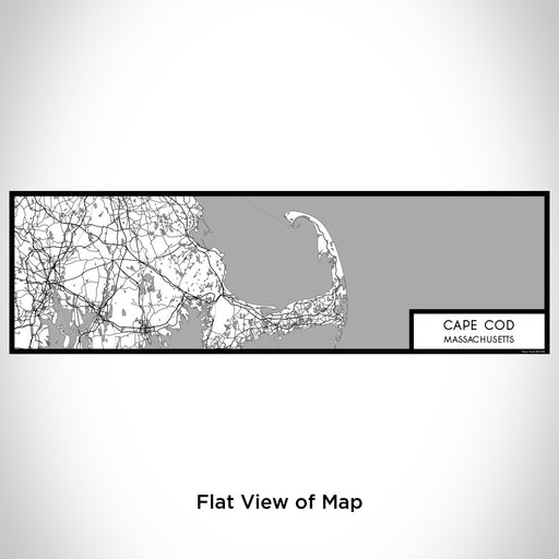 Flat View of Map Custom Cape Cod Massachusetts Map Enamel Mug in Classic