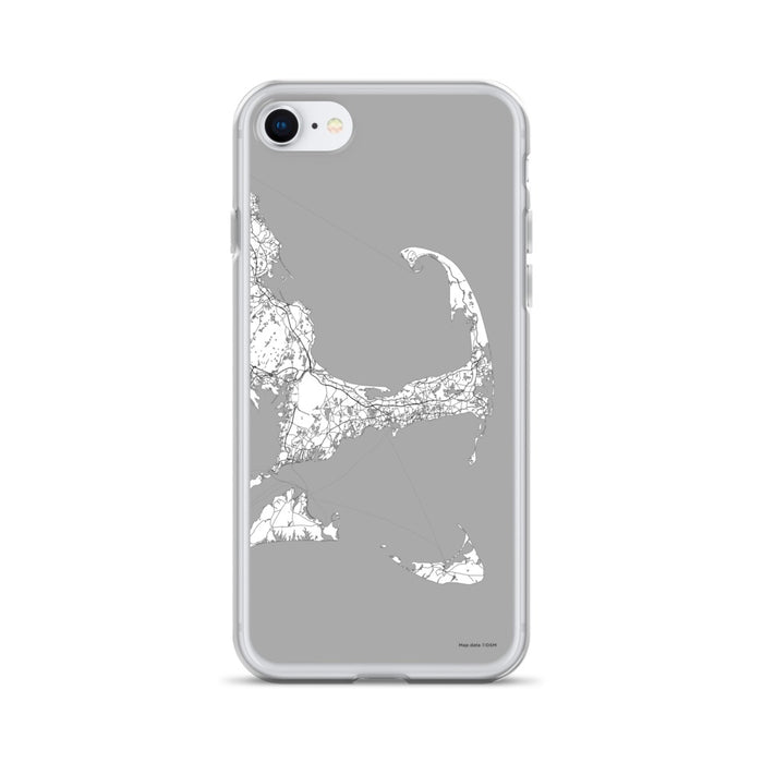 Custom iPhone SE Cape Cod Massachusetts Map Phone Case in Classic