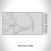 Rendered View of Cape Cod Massachusetts Map Engraving on 17oz Stainless Steel Insulated Cola Bottle