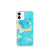 Custom iPhone 12 mini Cape Cod Massachusetts Map Phone Case in Watercolor