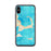 Custom iPhone X/XS Cape Cod Massachusetts Map Phone Case in Watercolor