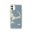 Custom iPhone 11 Cape Cod Massachusetts Map Phone Case in Woodblock