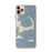 Custom iPhone 11 Pro Max Cape Cod Massachusetts Map Phone Case in Woodblock