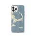 Custom iPhone 12 Pro Cape Cod Massachusetts Map Phone Case in Woodblock