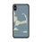 Custom iPhone XS Max Cape Cod Massachusetts Map Phone Case in Woodblock