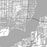 Cape Coral Florida Map Print in Classic Style Zoomed In Close Up Showing Details