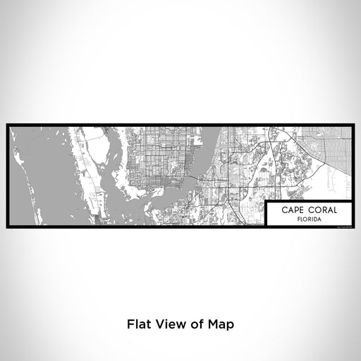 Flat View of Map Custom Cape Coral Florida Map Enamel Mug in Classic