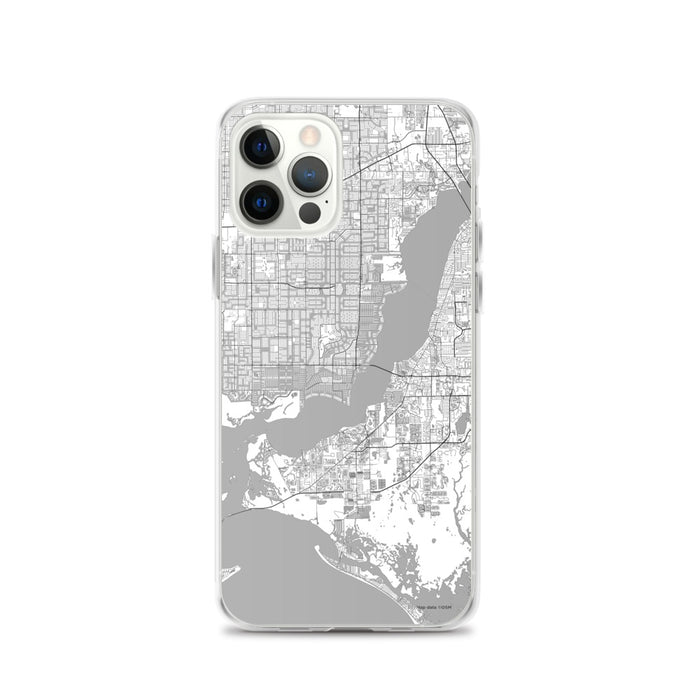 Custom Cape Coral Florida Map iPhone 12 Pro Phone Case in Classic