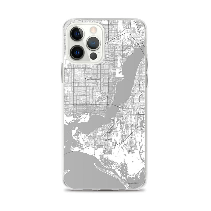 Custom Cape Coral Florida Map iPhone 12 Pro Max Phone Case in Classic