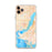 Custom Cape Coral Florida Map Phone Case in Watercolor