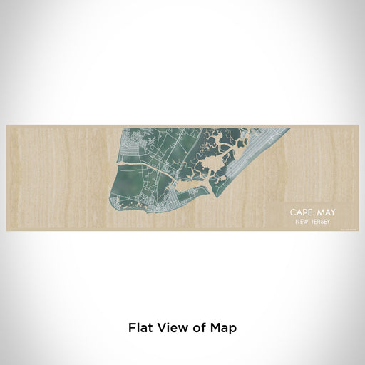 Flat View of Map Custom Cape May New Jersey Map Enamel Mug in Afternoon