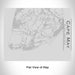 Rendered View of Cape May New Jersey Map Engraving on 20oz Stainless Steel Insulated Bottle with Bamboo Top