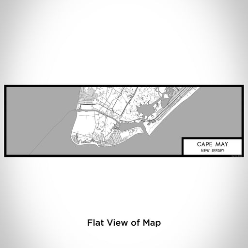 Flat View of Map Custom Cape May New Jersey Map Enamel Mug in Classic