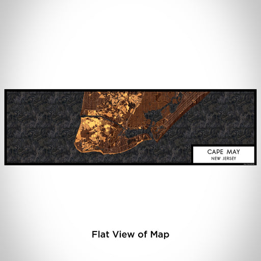 Flat View of Map Custom Cape May New Jersey Map Enamel Mug in Ember