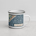 Right View Custom Cape May New Jersey Map Enamel Mug in Woodblock