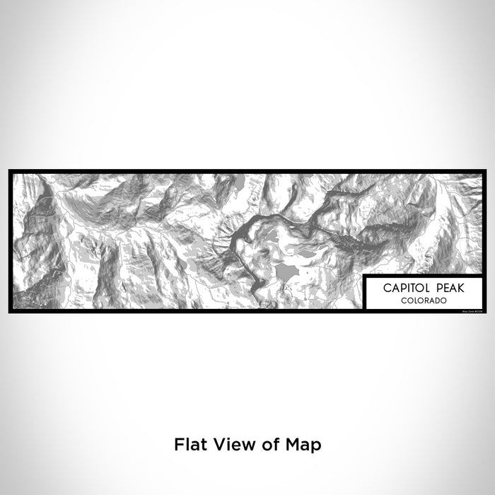 Flat View of Map Custom Capitol Peak Colorado Map Enamel Mug in Classic