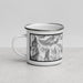 Left View Custom Capitol Peak Colorado Map Enamel Mug in Classic